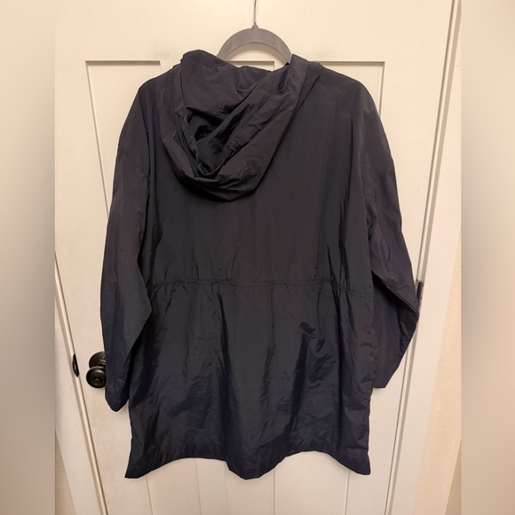 EILEEN FISHER M Lightweight
Organic Cotton Nylon Hooded Long
Jacket Oversized - Picture 3 of 11